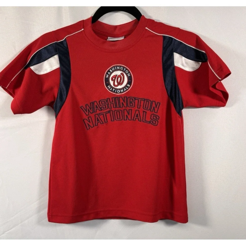 Genuine merchandise T shirt size youth S 6-7 washington nationals embroried